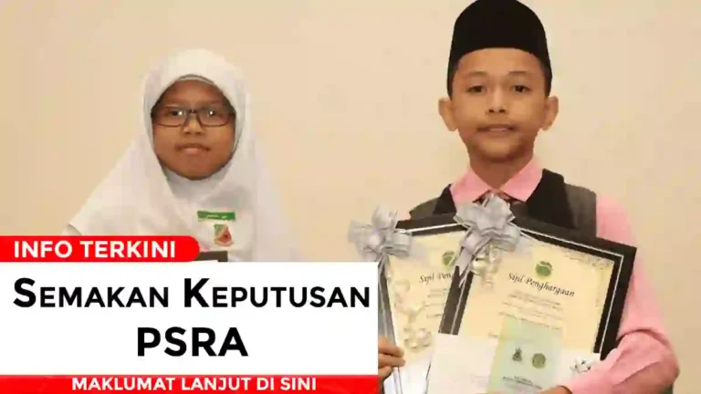 Semakan Keputusan PSRA