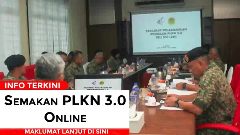 Semakan PLKN 3.0 Online