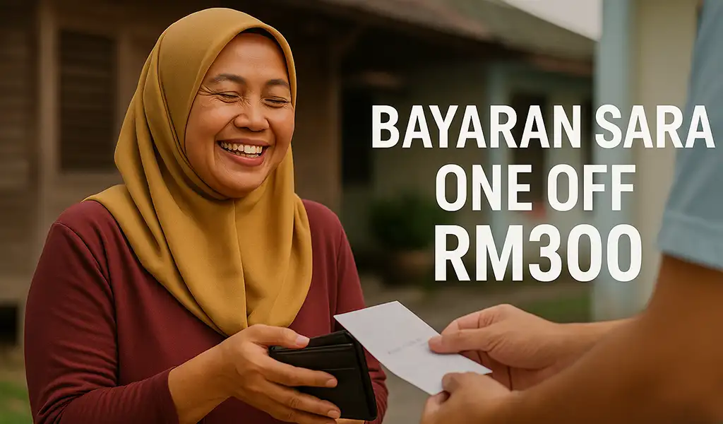 Bayaran Sara One Off RM300 Syarat Tarikh Semakan Bayaran Sara One Off RM300 Syarat, Tarikh & Semakan