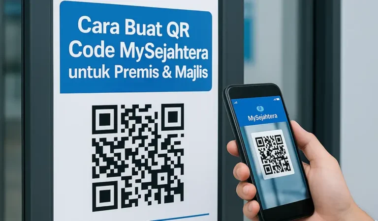Cara Buat QR Code MySejahtera untuk Premis & Majlis